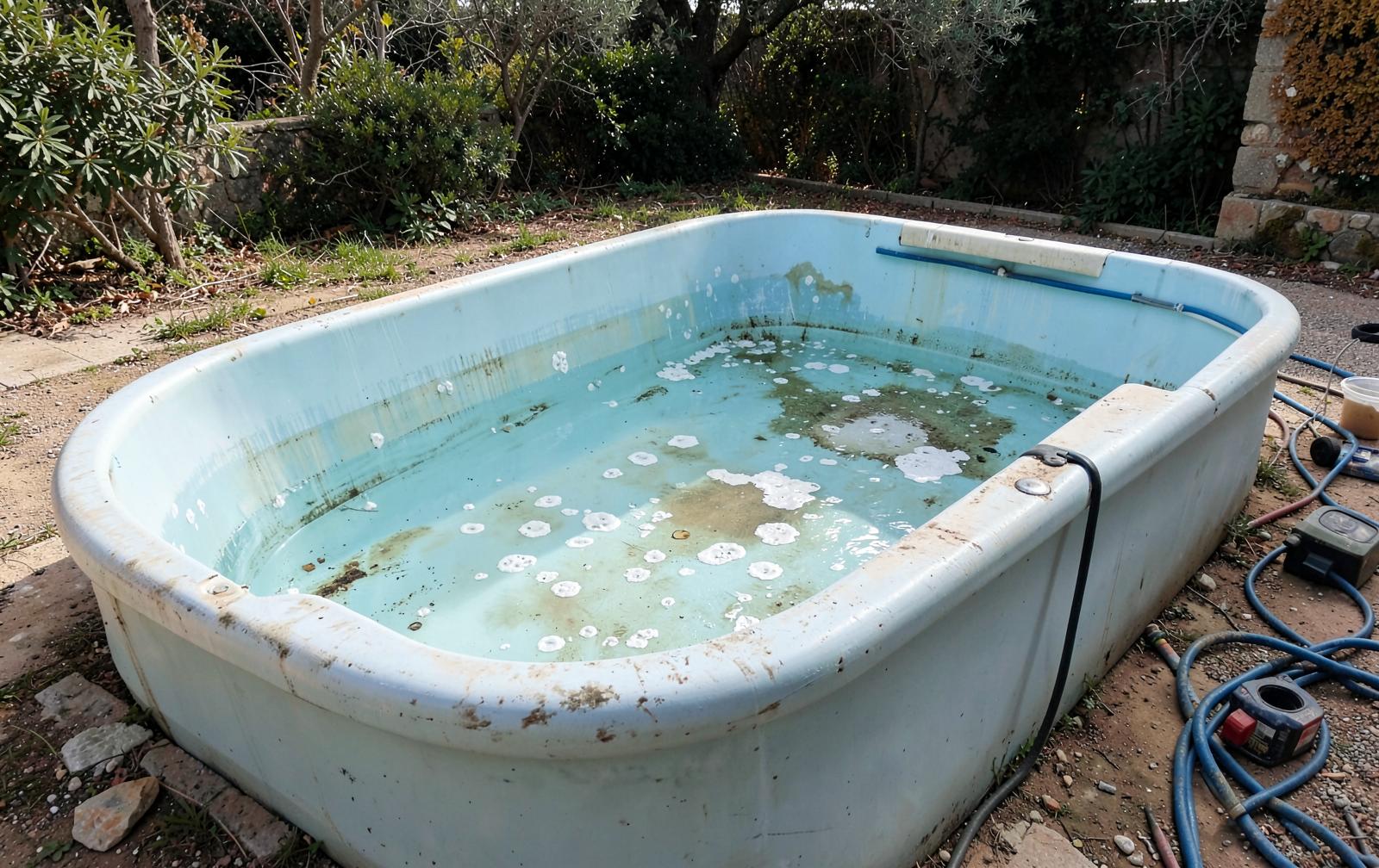 GFK-Pool renovieren: Osmose, Ausbleichen, Risse