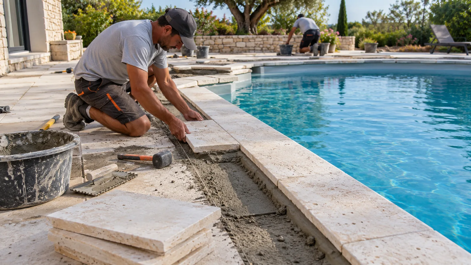 Rénover margelles et plage de piscine